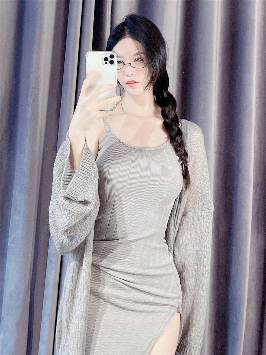 抖娘利世微密圈作品《深绿》时尚境界，经典时尚演绎