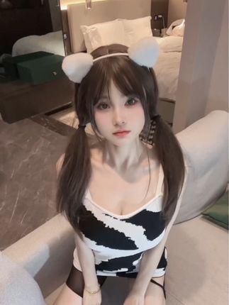 乔富贵微密圈作品资源性感白色连衣裙惊艳，亮相颜值备受赞美