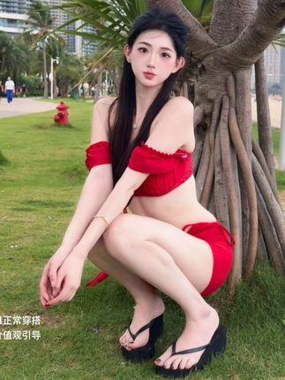 粥粥酱瑜伽裤连体服造型，她的运动穿搭风格有何特点？