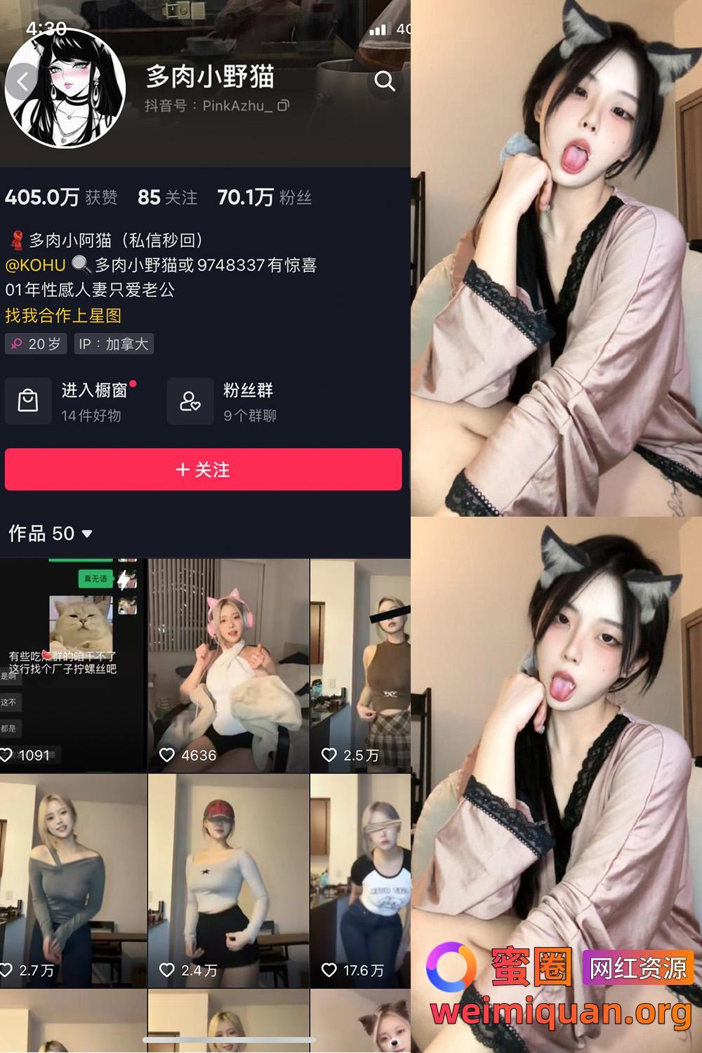 抖音女网红吃瓜黑料 觅圈 多肉小野猫 微密圈 NO.052期 【5P4V】资源在线观看