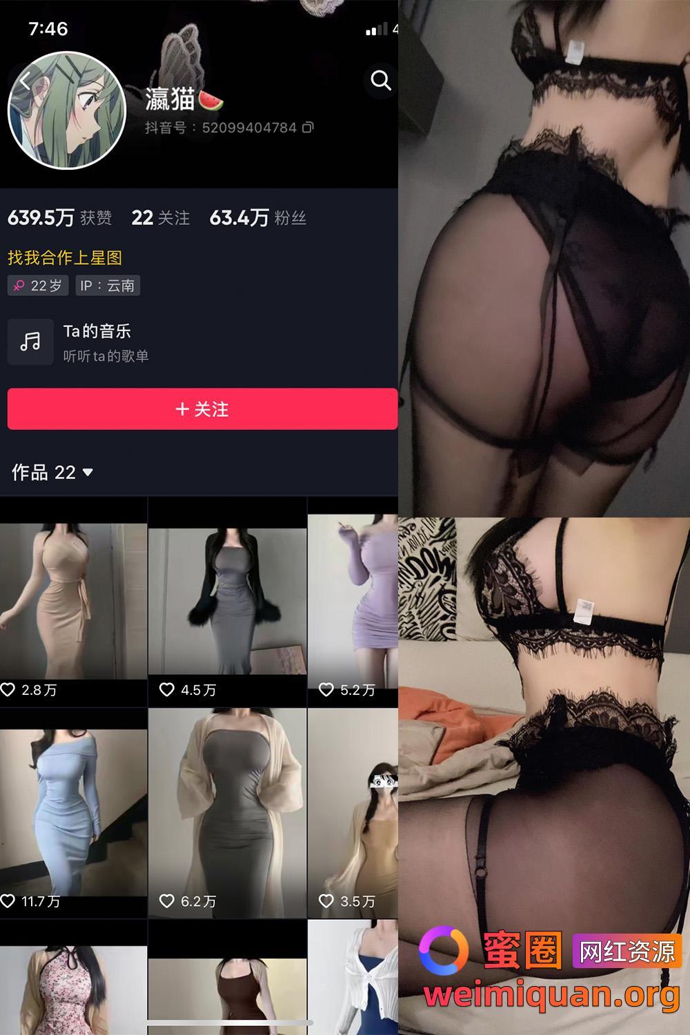 抖音大雷细腰网红 瀛猫 微密圈 觅圈 资源合集 NO.020期 【6P2V】资源在线观看