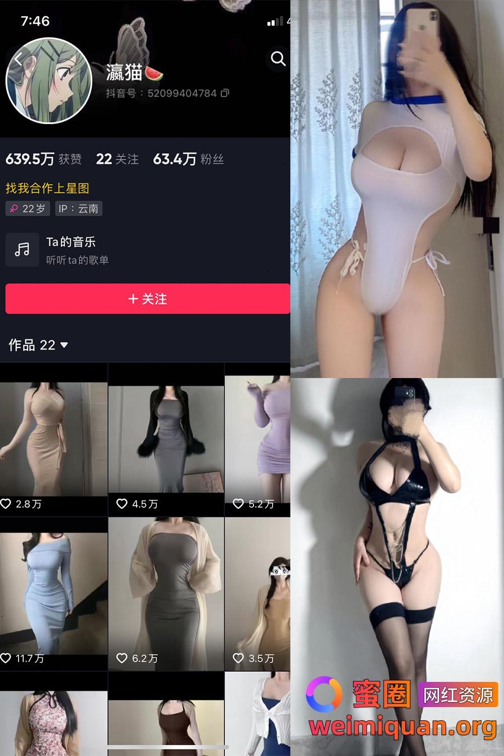 抖音大雷细腰网红 瀛猫 微密圈 觅圈 资源合集 NO.046期 【18P2V】最新至：2024.4.18资源在线观看