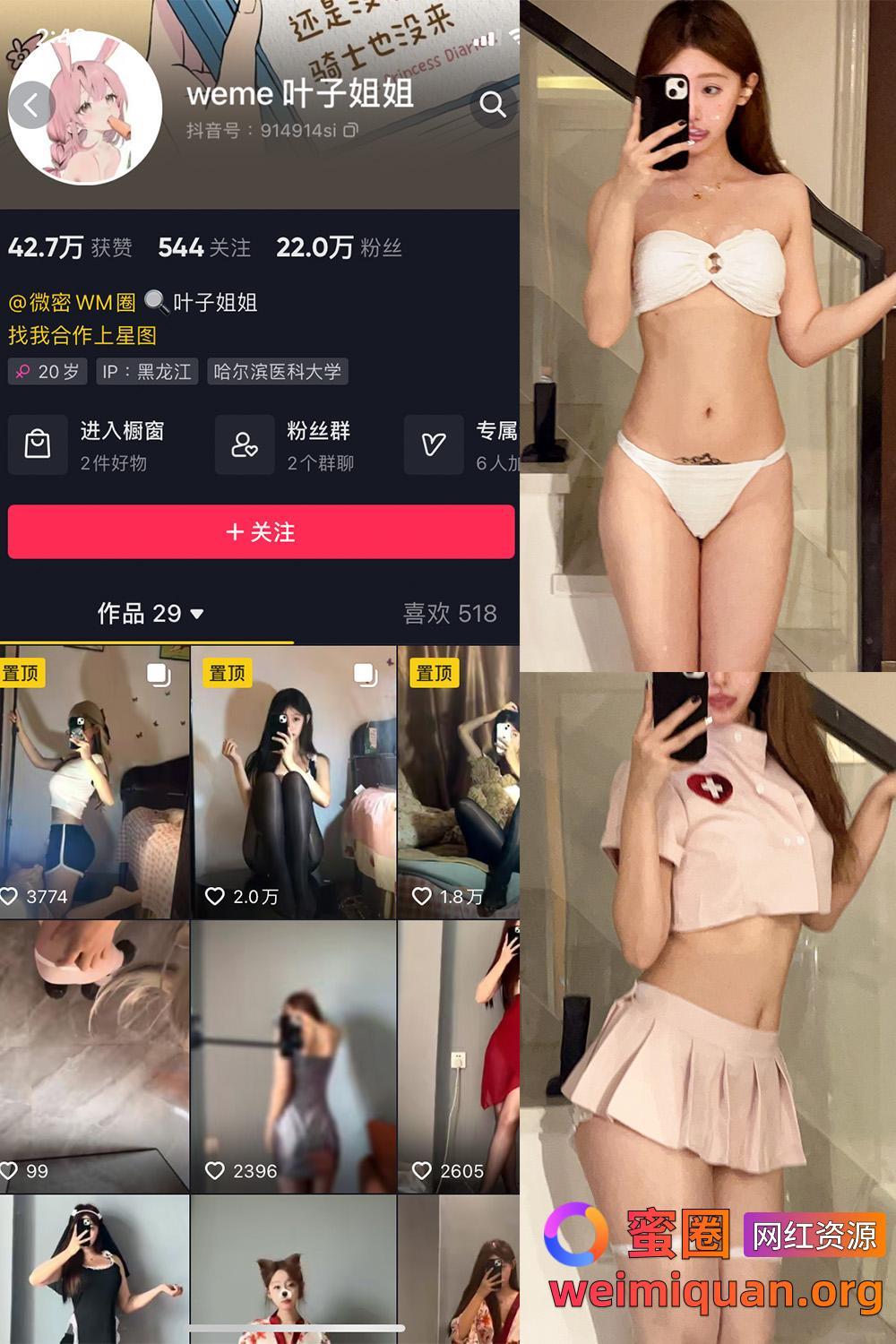 抖音 叶子姐姐 叶宝超甜 微密圈 觅圈 网红吃瓜 私密福利资源 NO.006期 【23P1V】资源在线观看