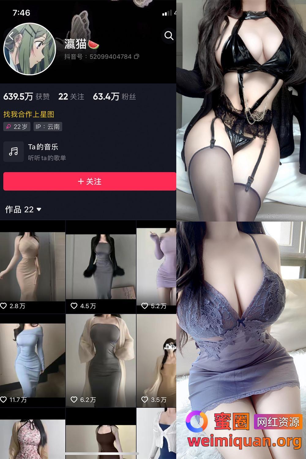 抖音大雷细腰网红 瀛猫 微密圈 觅圈 资源合集 NO.049期 【25P1V】最新至：2024.5.1资源在线观看