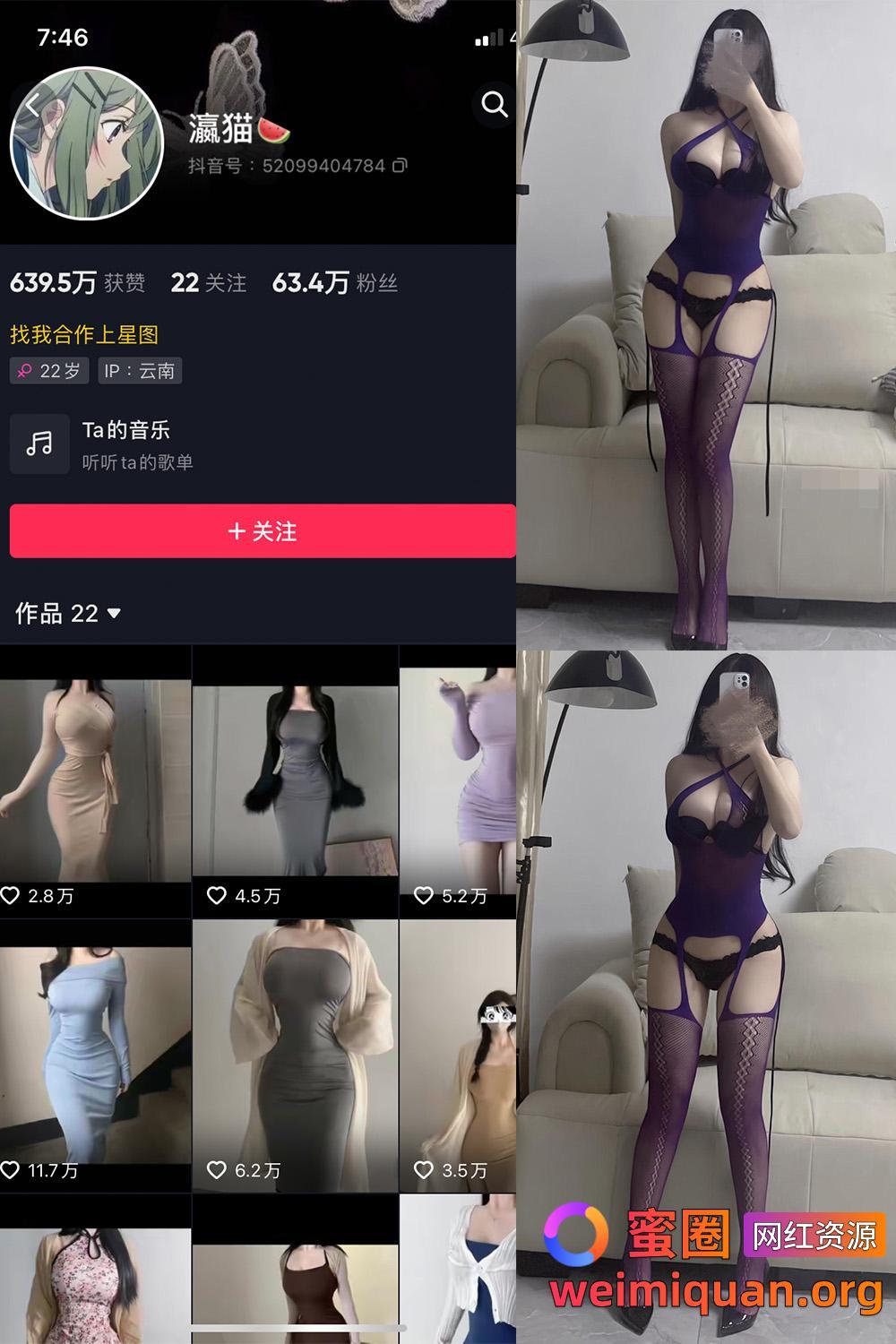 抖音大雷细腰网红 瀛猫 微密圈 觅圈 资源合集 NO.025期 【6P2V】资源在线观看