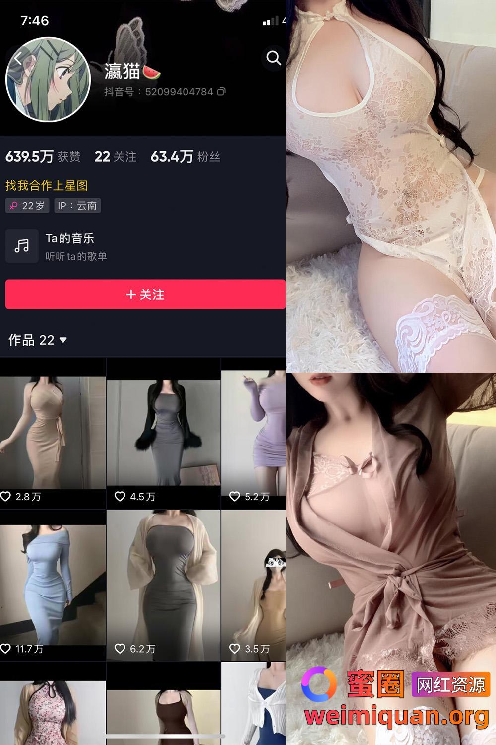 抖音大雷细腰网红 瀛猫 微密圈 觅圈 资源合集 NO.042期 【11P3V】最新至：2024.4.5资源在线观看