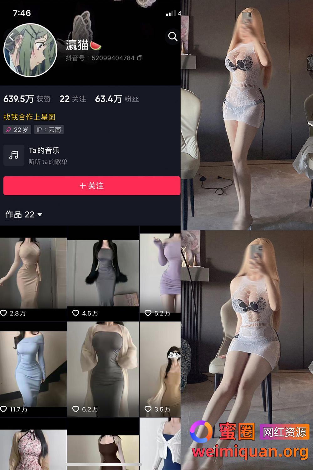 抖音大雷细腰网红 瀛猫 微密圈 觅圈 资源合集 NO.019期 【4P2V】资源在线观看